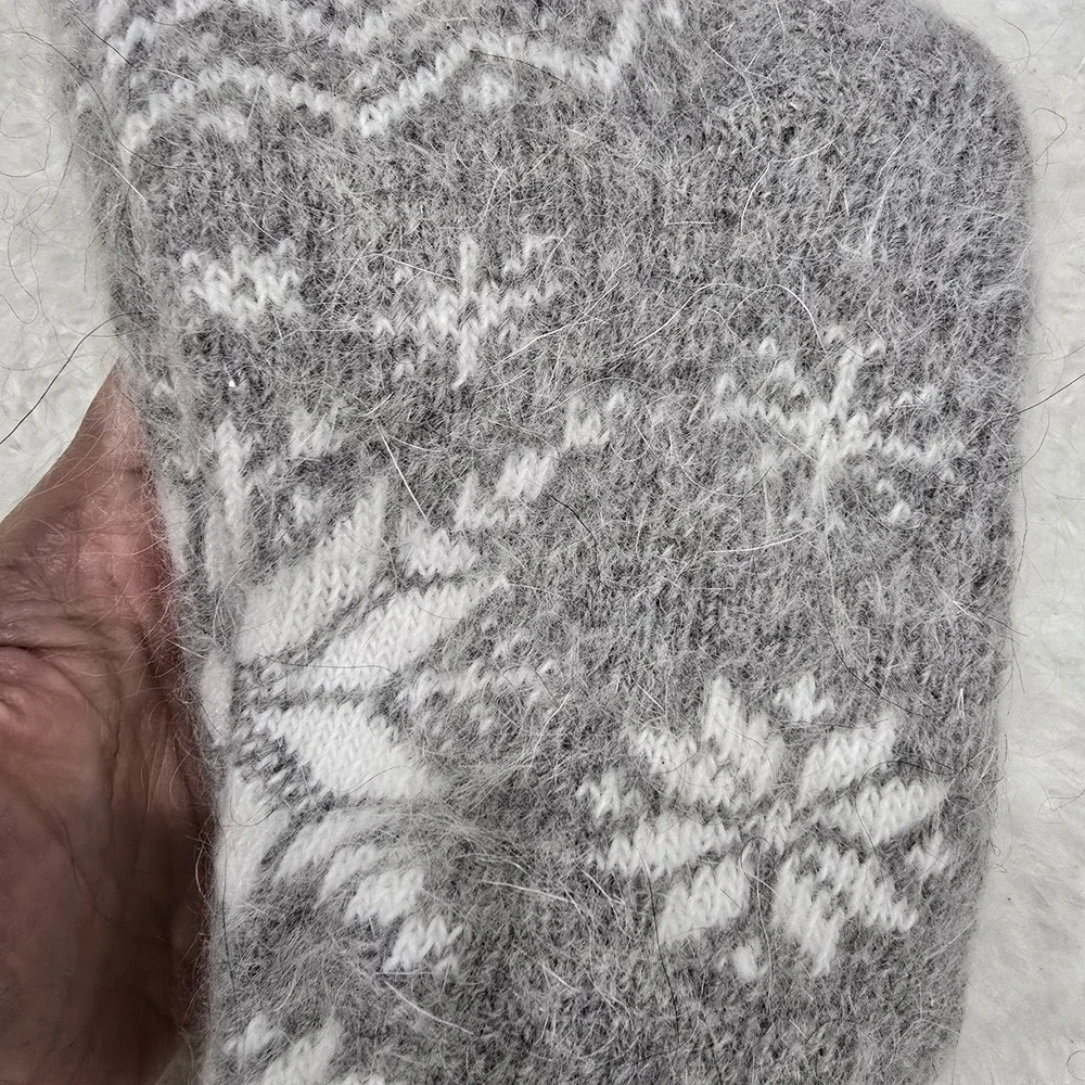 Handmade Goat Down Socks - 100% Natural Wool - Thick, Warm & Fuzzy‎ Winter Socks